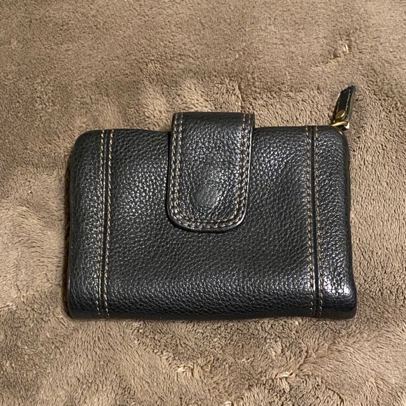 Fossil Black Pebbled Leather Wallet - Picture 2 of 6